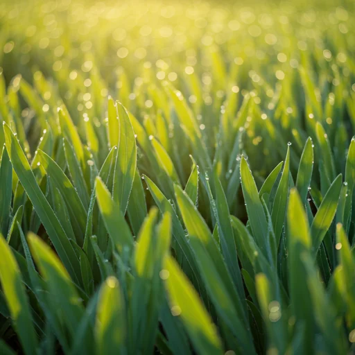 Close-up of vegetable leaves with dew drops