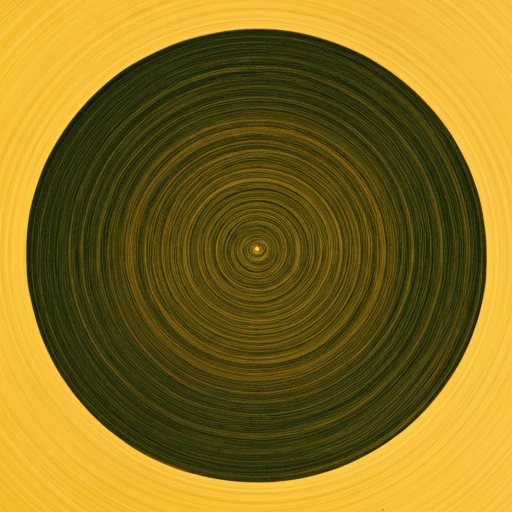 Aerial view of circular crop fields